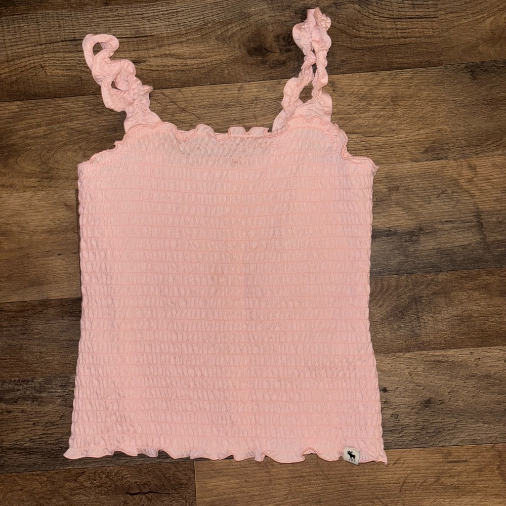 Abercrombie Kids Light Pink Textured Tank Top
